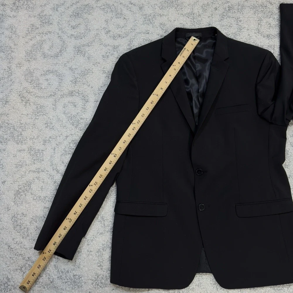 Calvin‎ Klein Blazer Sport Coat Black 2 Button Single Breasted Men's 42R